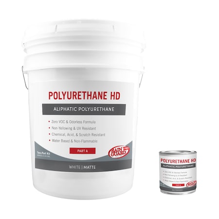 4 Gal. Kit Polyurethane HD With IsoFree® Technology, Matte, White Base